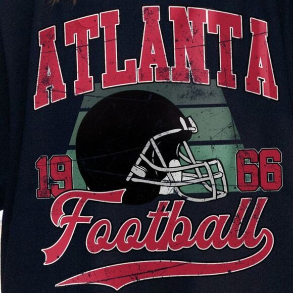 Atlanta Football Vintage Style Crewneck Sweatshirt 17 - Picture 2 of 5